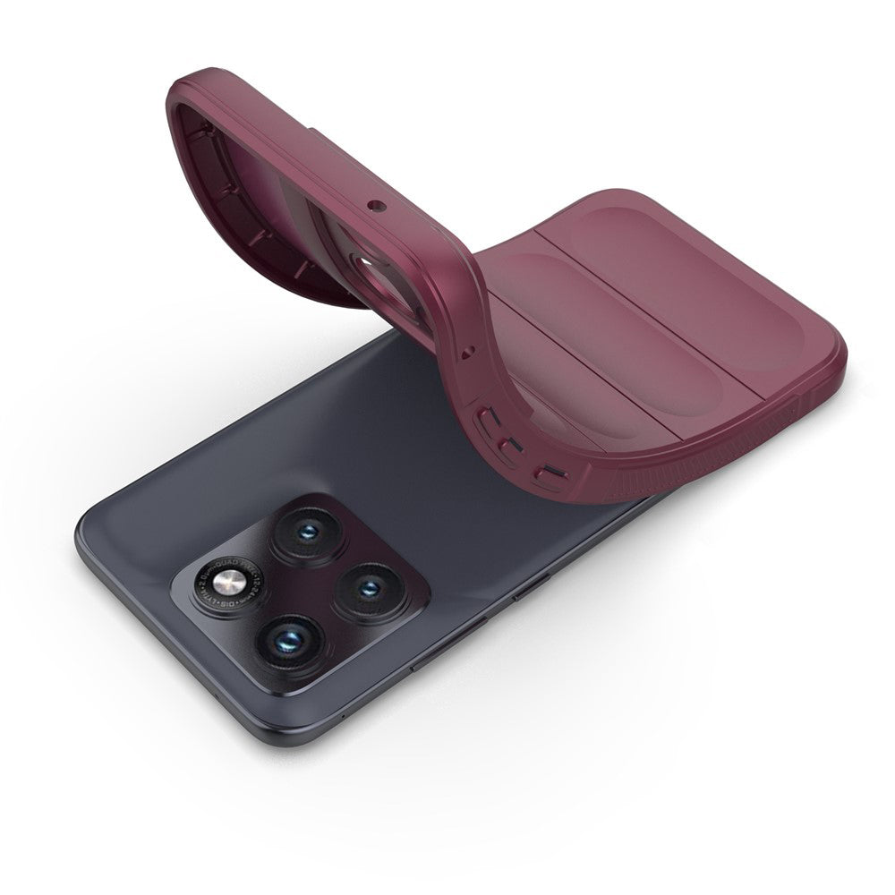 Capa para Motorola Edge 70 Fusion, Techsuit, Magic Shield, Vinho