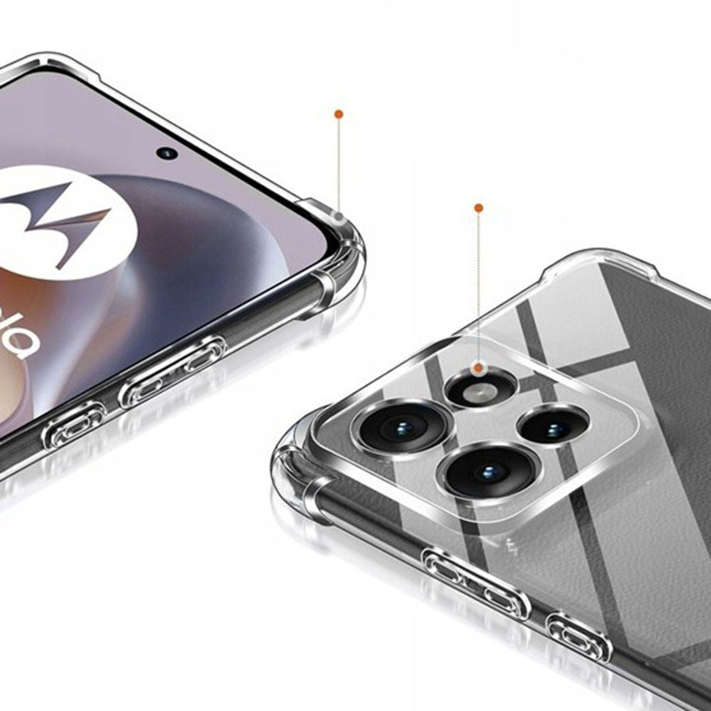 Capa para Motorola Edge 70 Fusion, Techsuit, Shockproof Clear, Transparente