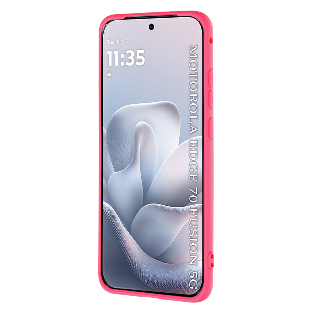 Capa para Motorola Edge 70 Fusion, Techsuit, SoftFlex, Rosa Escuro