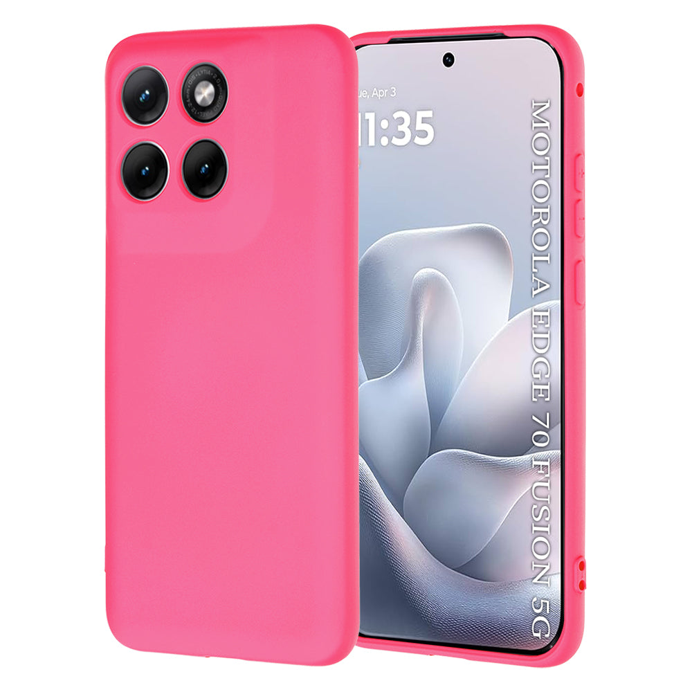 Capa para Motorola Edge 70 Fusion, Techsuit, SoftFlex, Rosa Escuro