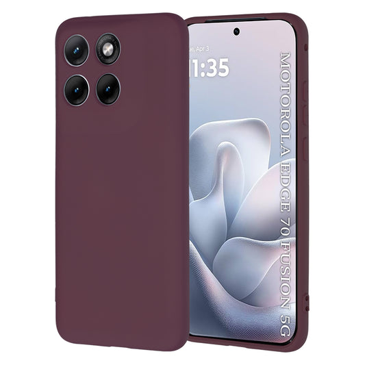 Capa para Motorola Edge 70 Fusion, Techsuit, SoftFlex, Vinho