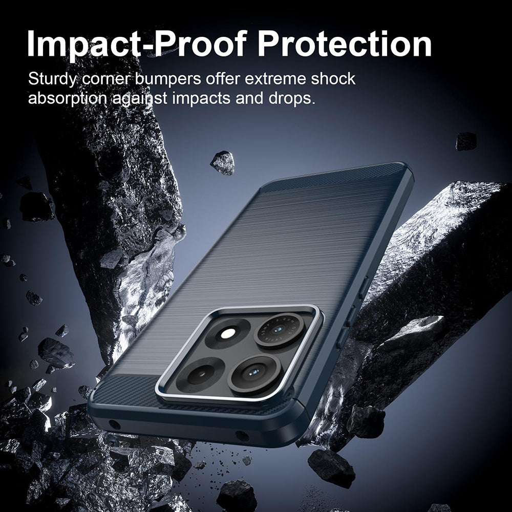 Capa para Motorola Edge 70 Max, Techsuit, Carbono, Azul