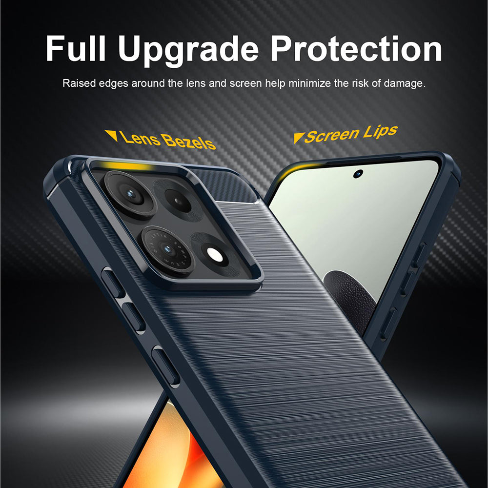 Capa para Motorola Edge 70 Max, Techsuit, Carbono, Azul
