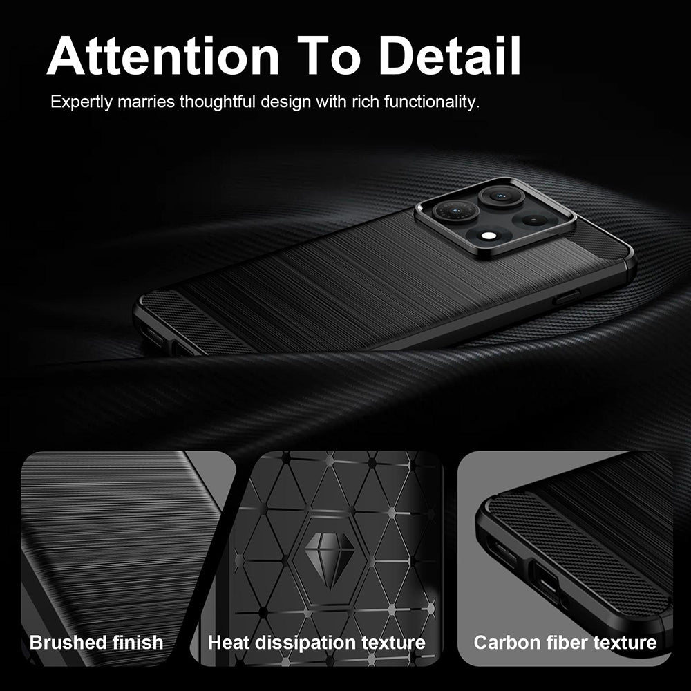 Capa para Motorola Edge 70 Max, Techsuit, Carbono, Preta