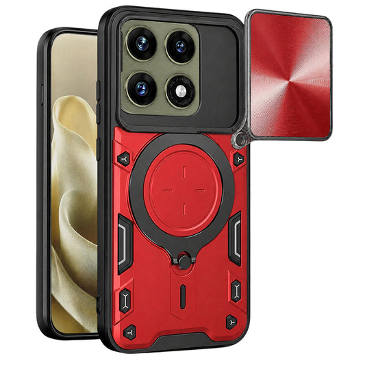 Capa para Motorola Edge 70 Pro, Techsuit, CamGuard Pro, Vermelha