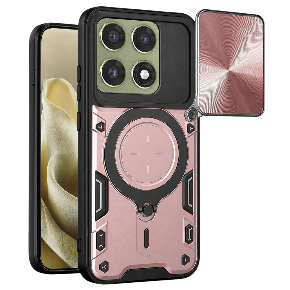 Capa para Motorola Edge 70 Pro, Techsuit, CamGuard Pro, Rosa Dourado