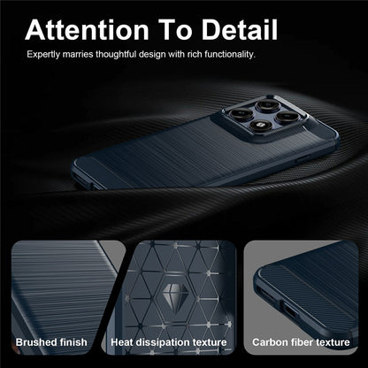 Capa para Motorola Edge 70 Pro, Techsuit, Carbono, Azul