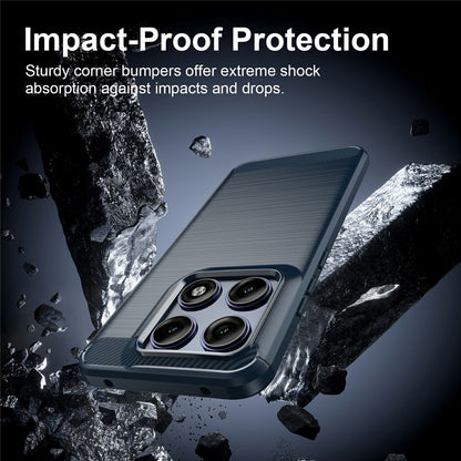 Capa para Motorola Edge 70 Pro, Techsuit, Carbono, Azul