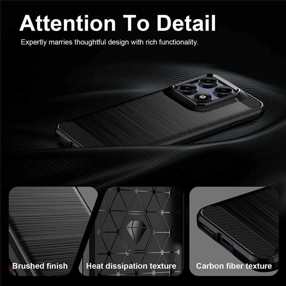 Capa para Motorola Edge 70 Pro, Techsuit, Carbono, Preta