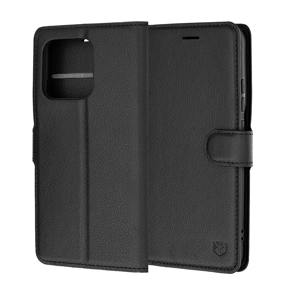 Capa para Motorola Edge 70 Pro, Techsuit, Leather Folio, Preta