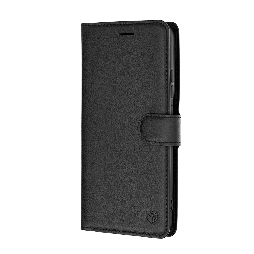 Capa para Motorola Edge 70 Pro, Techsuit, Leather Folio, Preta