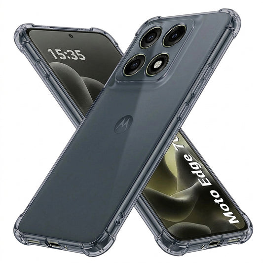 Capa para Motorola Edge 70 Pro, Techsuit, Shockproof Clear, Fumada