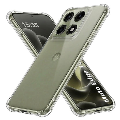 Capa para Motorola Edge 70 Pro, Techsuit, Shockproof Clear, Transparente