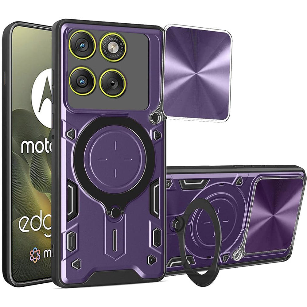 Capa para Motorola Edge 70, Techsuit, CamGuard Pro, Roxo