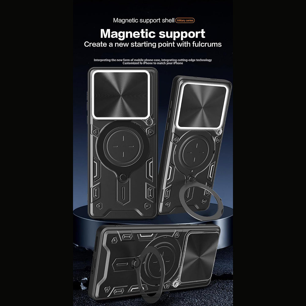 Capa para Motorola Edge 70, Techsuit, CamGuard Pro, Vermelha