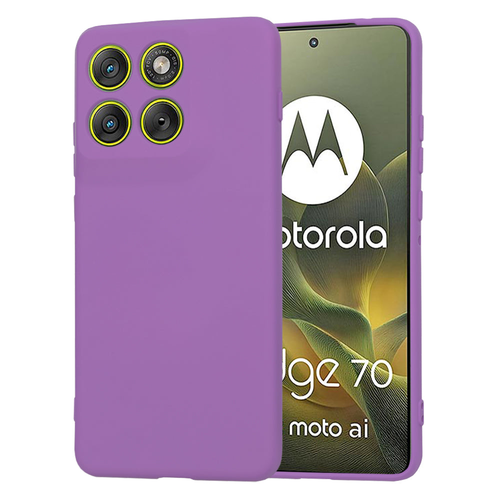 Capa para Motorola Edge 70, Techsuit, SoftFlex, Roxo