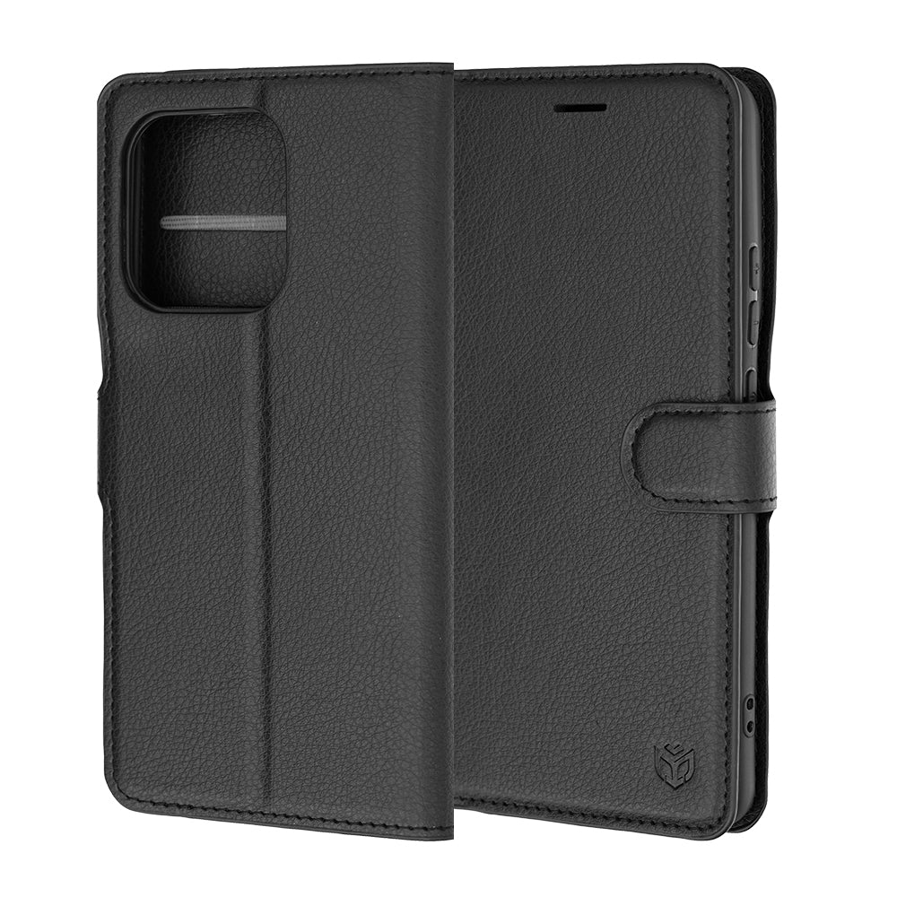 Capa para Motorola Edge 70 Ultra / Signature, Techsuit, Leather Folio, Preta