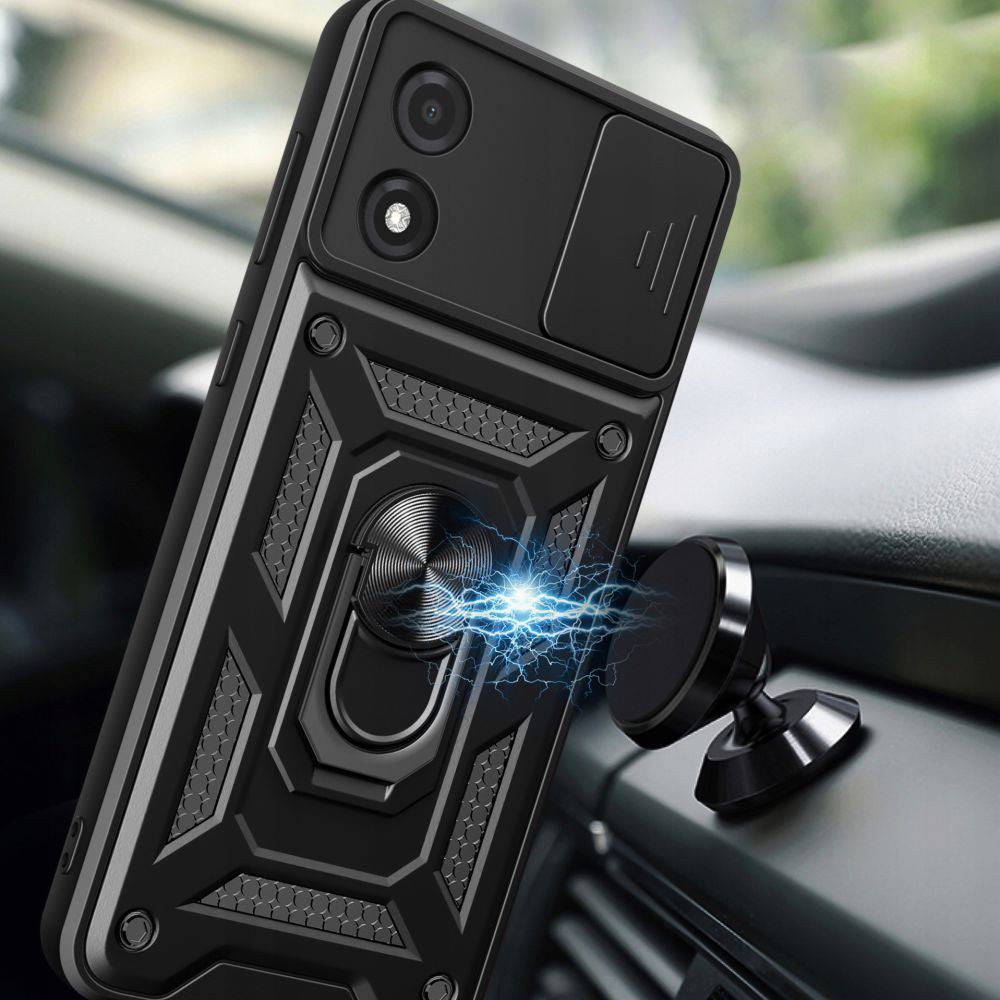 Capa para Motorola Moto E13, Techsuit, CamShield, Preta