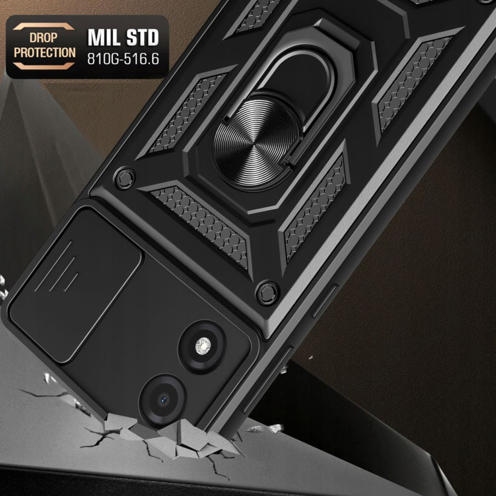 Capa para Motorola Moto E13, Techsuit, CamShield, Preta