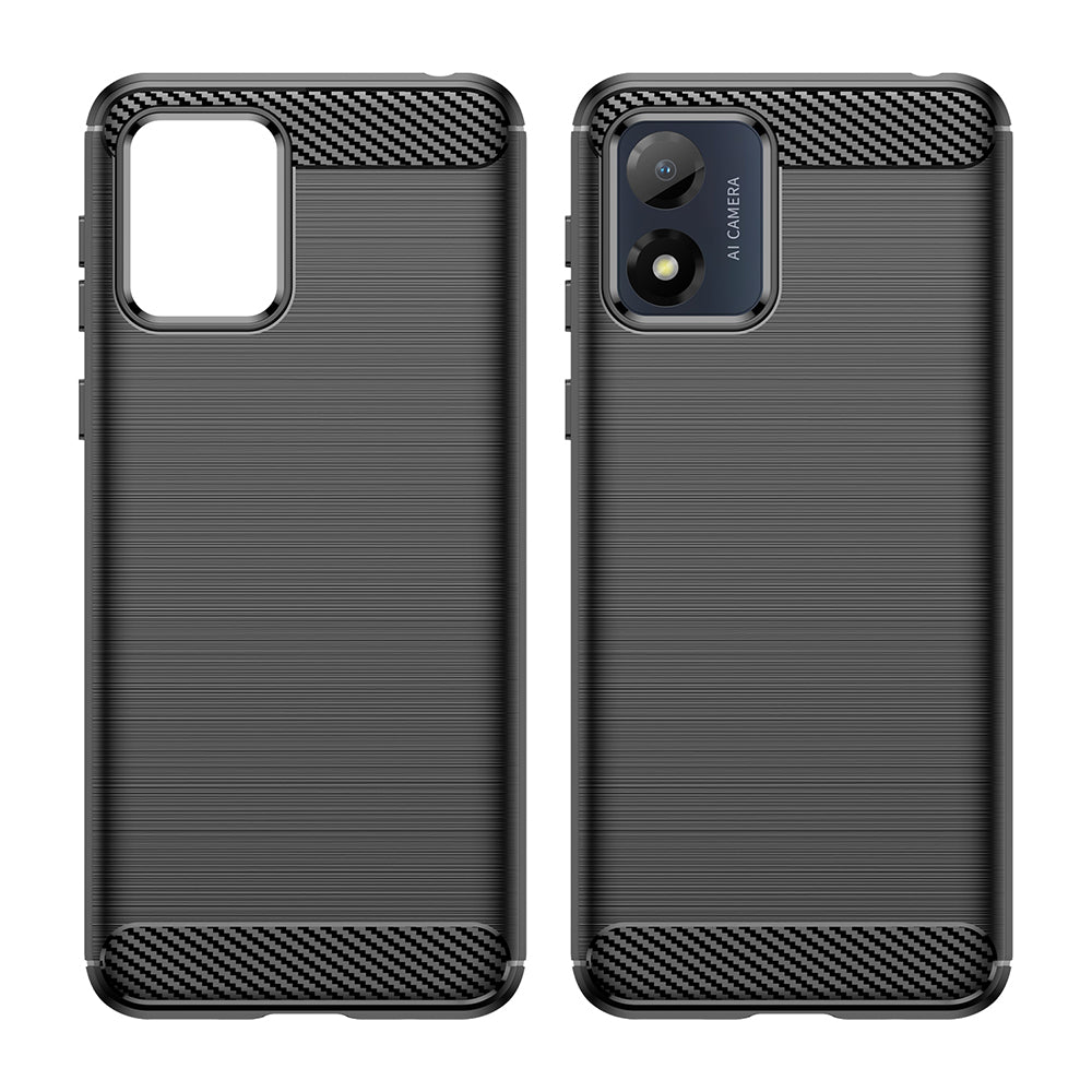Capa para Motorola Moto E13, Techsuit, Carbono, Preta