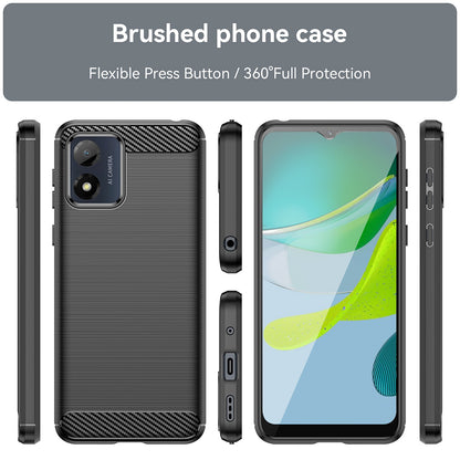 Capa para Motorola Moto E13, Techsuit, Carbono, Preta