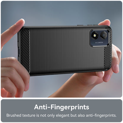 Capa para Motorola Moto E13, Techsuit, Carbono, Preta