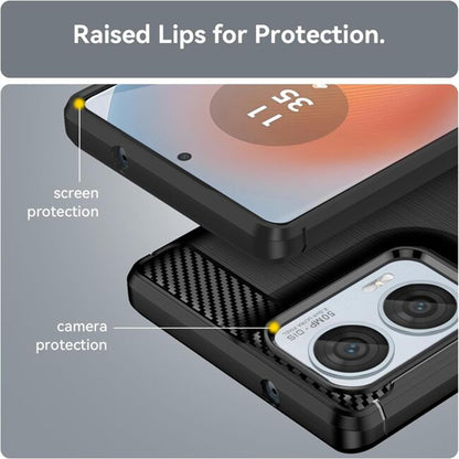 Capa para Motorola Moto E15 / G05, Techsuit, Carbono, Preta