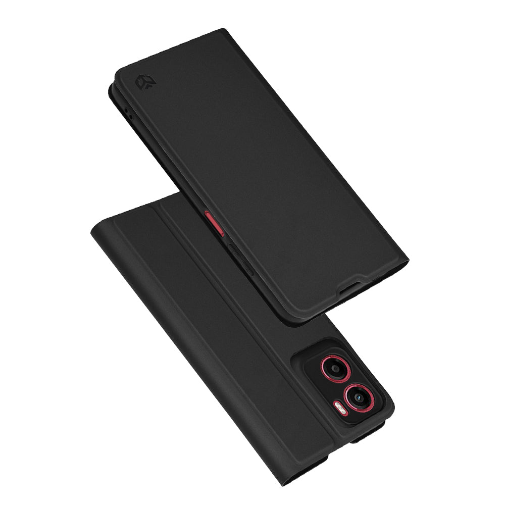 Capa para Motorola Moto E15 / G05, Techsuit, Magskin Book, Preta