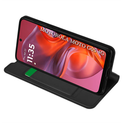 Capa para Motorola Moto E15 / G05, Techsuit, Magskin Book, Preta