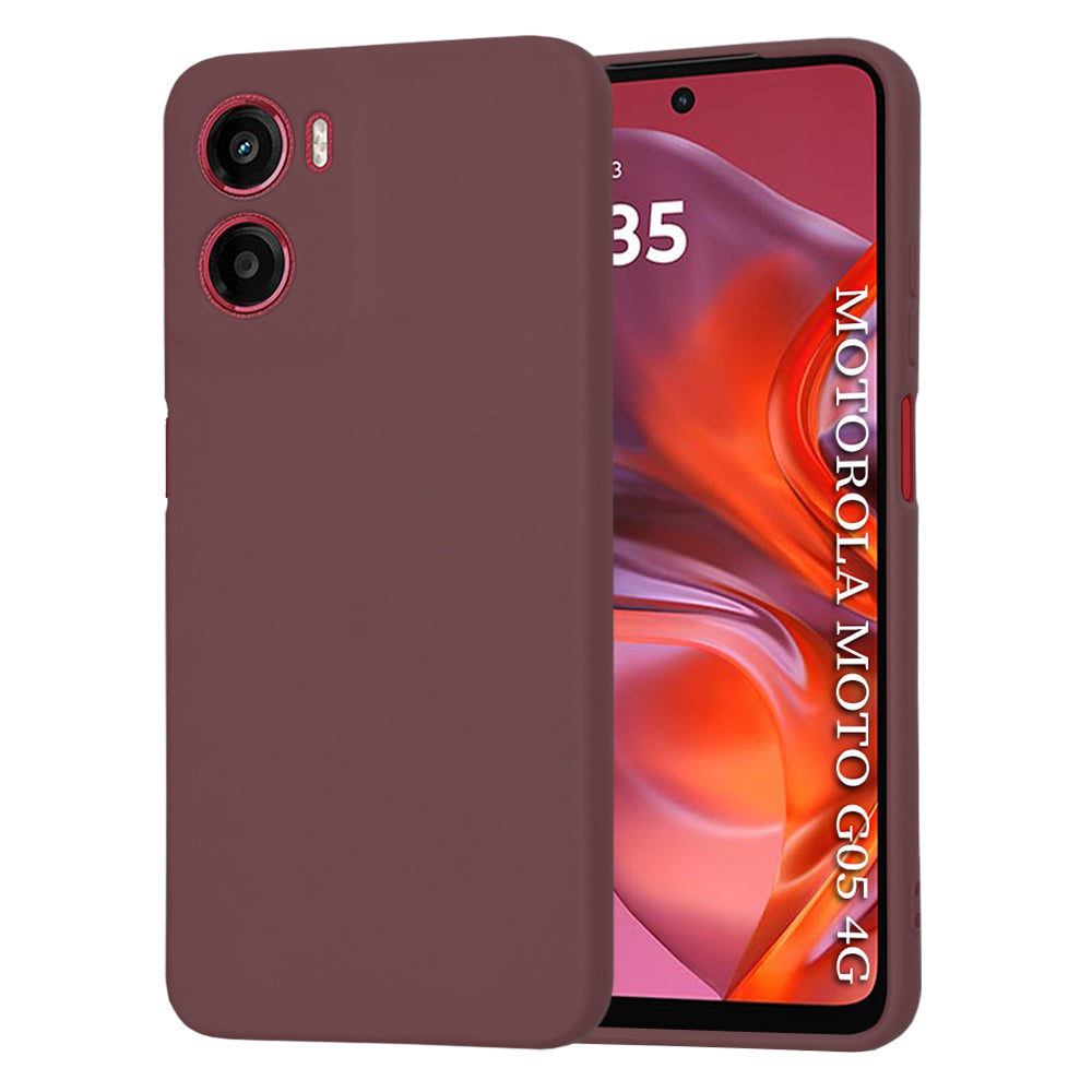 Capa para Motorola Moto E15 / G05, Techsuit, SoftFlex, Vinho