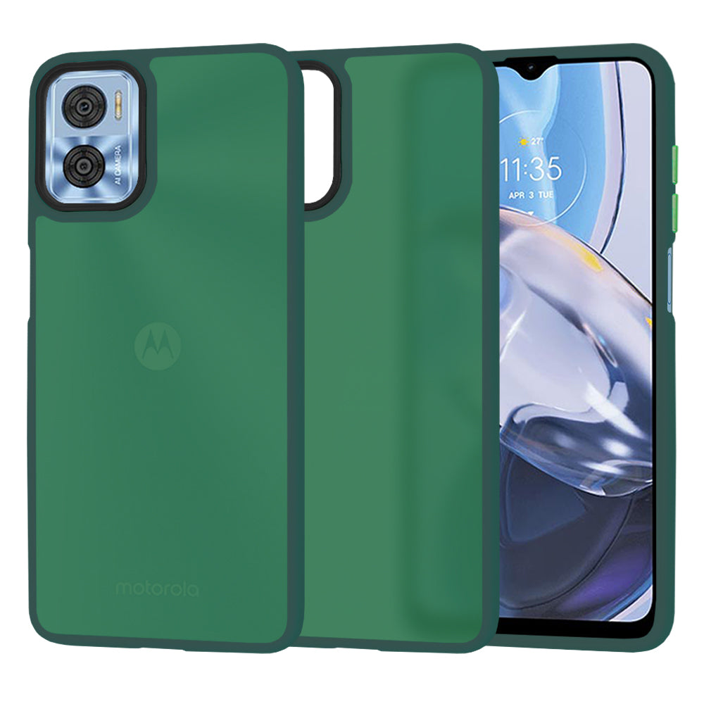 Capa para Motorola Moto E22i / E22, Techsuit, HaloFrost, Verde