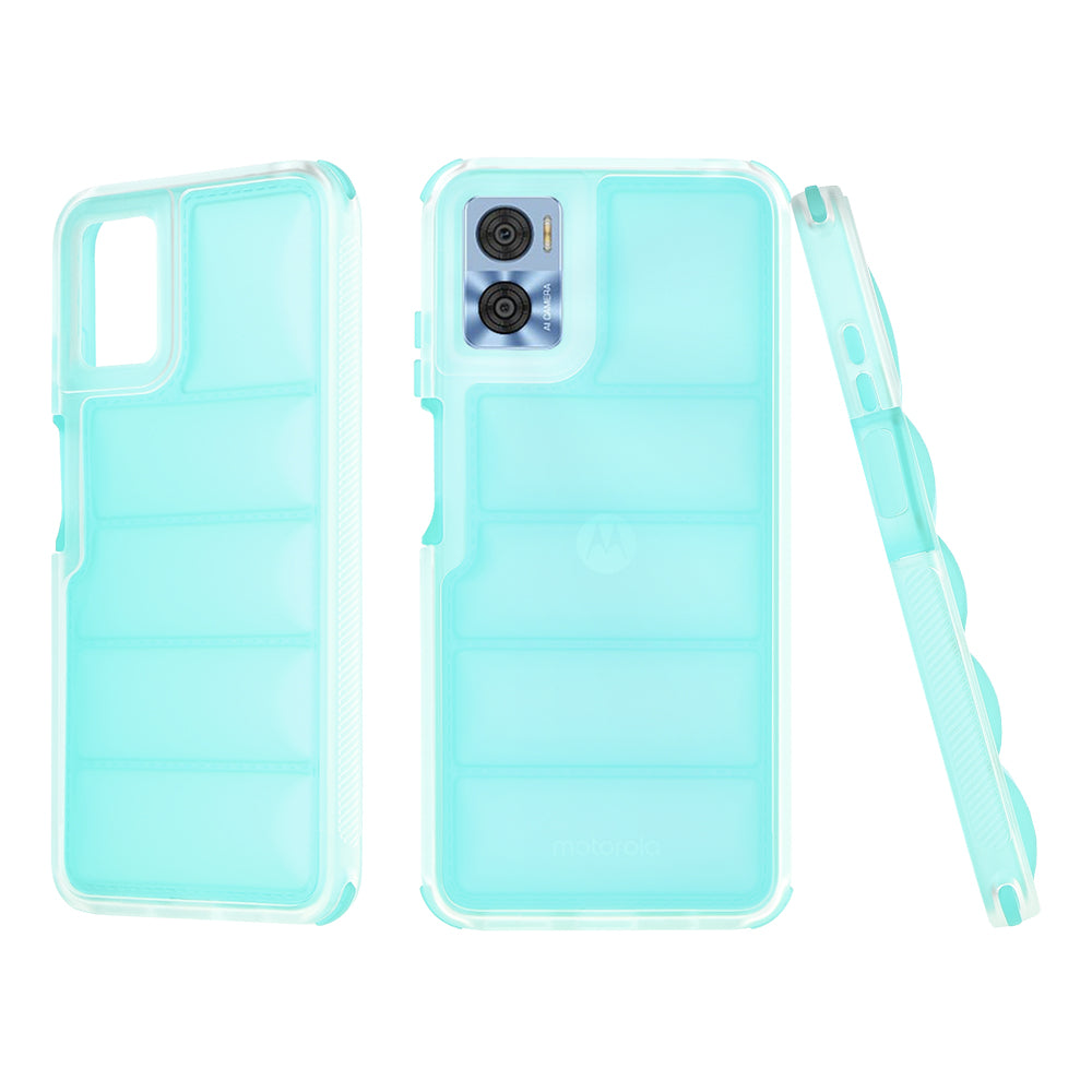 Capa para Motorola Moto E22i / E22, Techsuit, Wave Shield, Turquesa