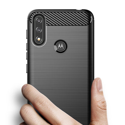 Capa para Motorola Moto E7i Power / E7 Power, Techsuit, Carbono, Preta