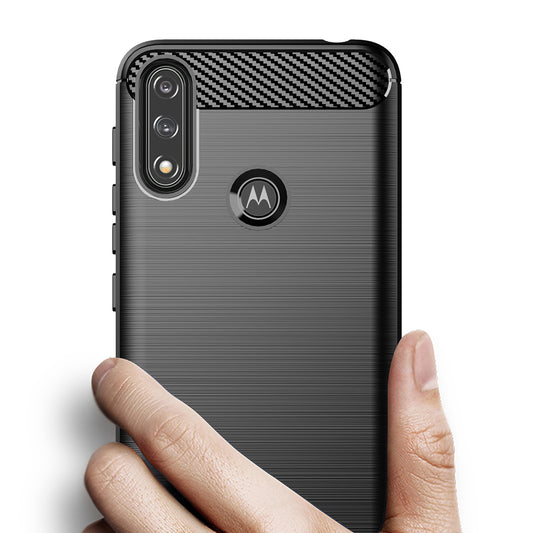 Capa para Motorola Moto E7i Power / E7 Power, Techsuit, Carbono, Preta