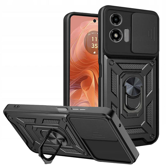 Capa para Motorola Moto G04s / E14 / G04 / G24, Techsuit, CamShield, Preta