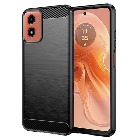 Capa para Motorola Moto G04s / E14 / G24 Power / G04 / G24, Techsuit, Carbono, Preta