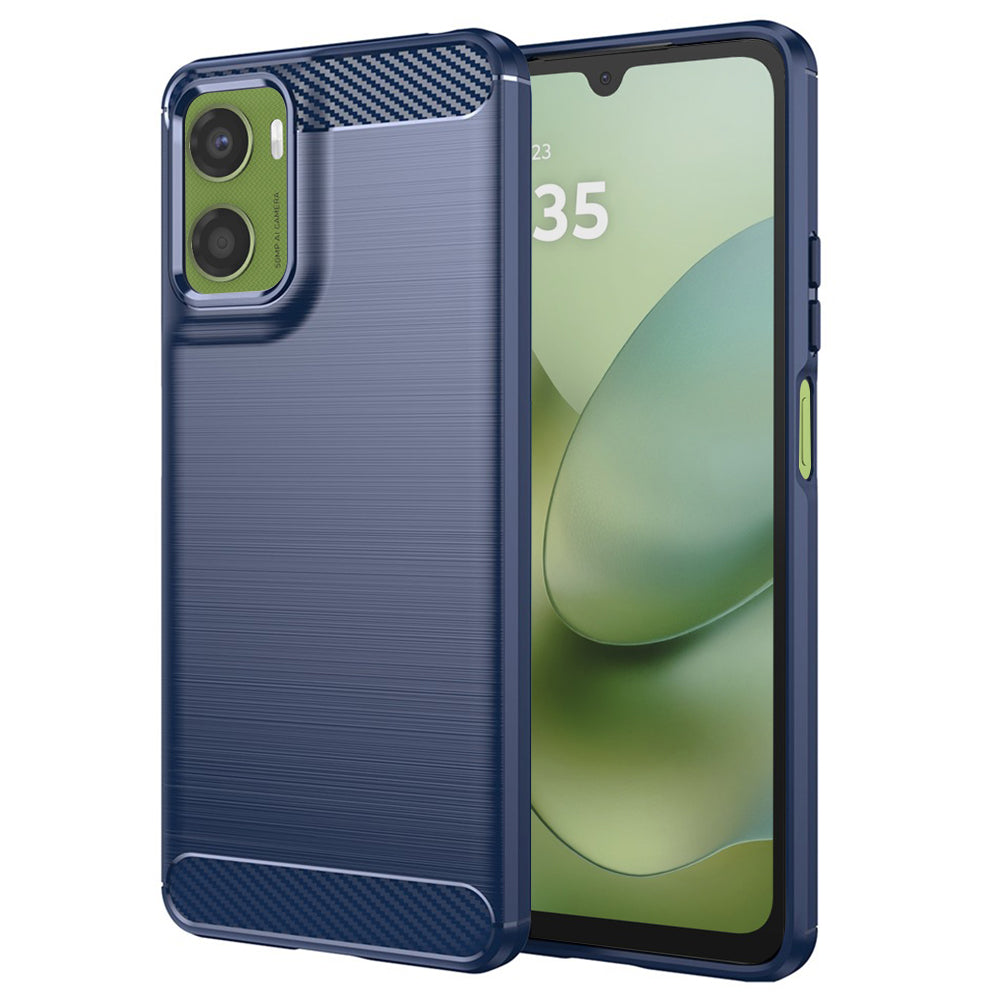 Capa para Motorola Moto G06 Power / G06, Techsuit, Carbono, Azul