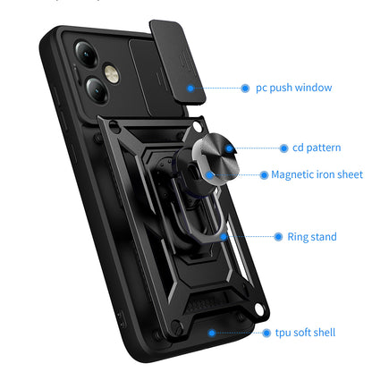 Capa para Motorola Moto G14, Techsuit, CamShield, Azul