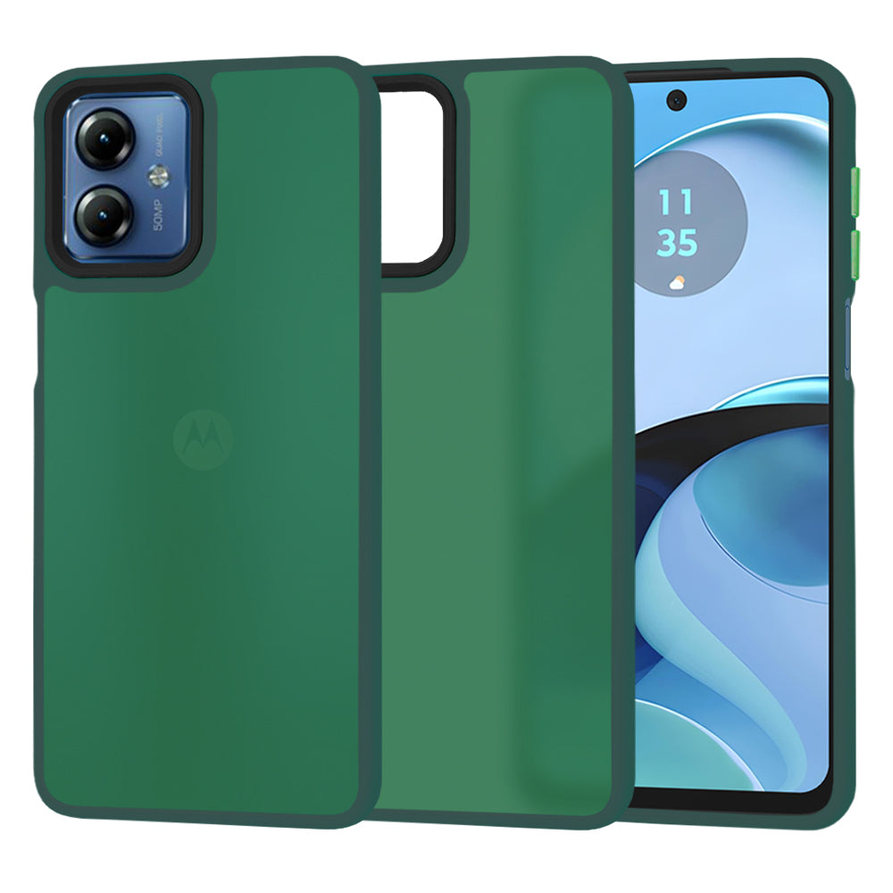 Capa para Motorola Moto G14, Techsuit, HaloFrost, Verde