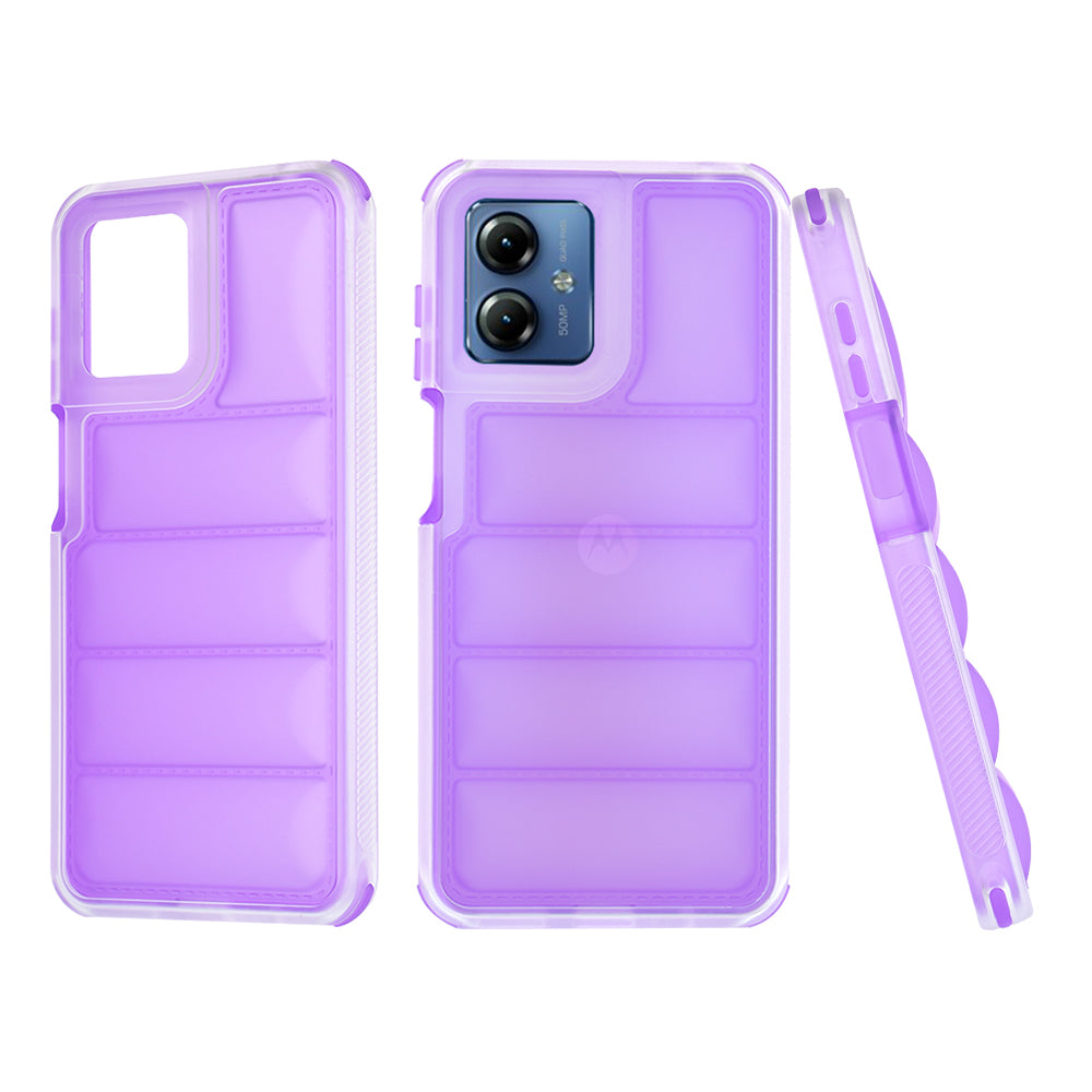 Capa para Motorola Moto G14, Techsuit, Wave Shield, Roxo