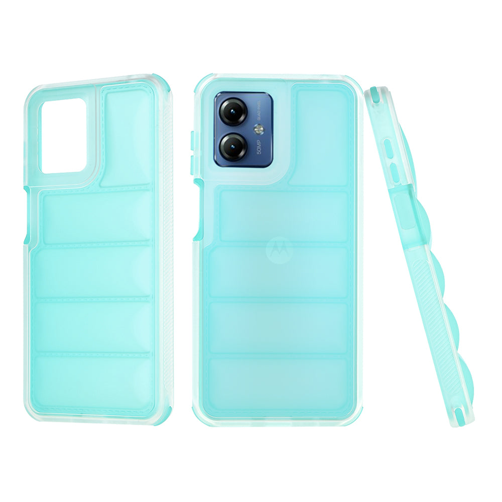 Capa para Motorola Moto G14, Techsuit, Wave Shield, Turquesa
