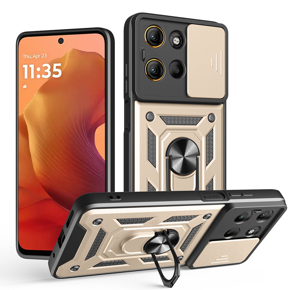 Capa para Motorola Moto G15 / G15 Power, Techsuit, CamShield, Dourada