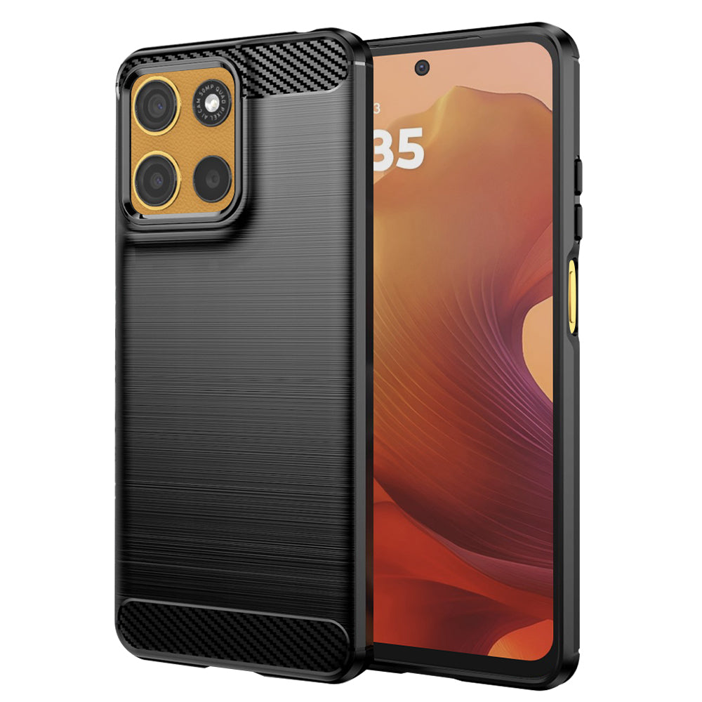 Capa para Motorola Moto G15 / G15 Power, Techsuit, Carbono, Preta