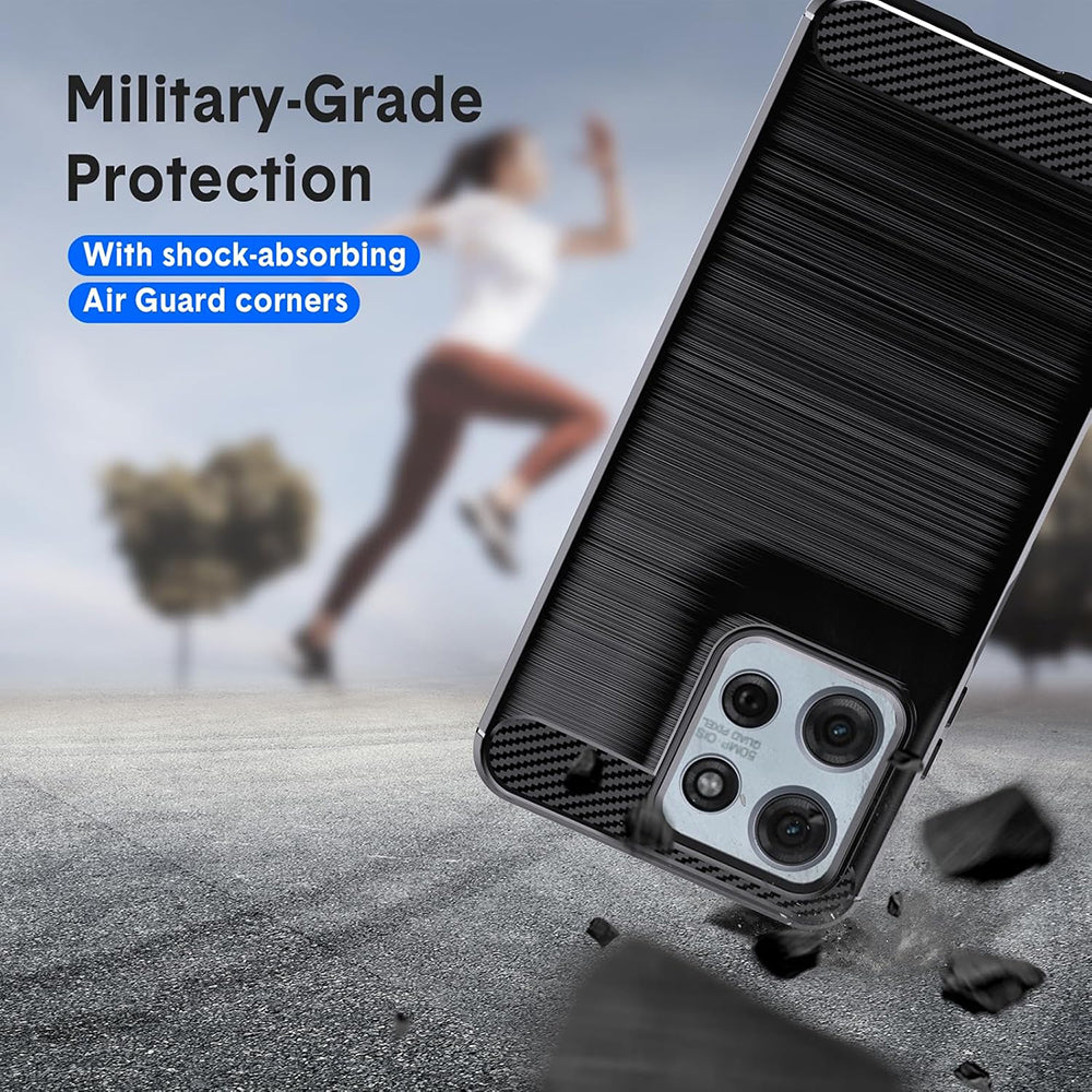 Capa para Motorola Moto G15 / G15 Power, Techsuit, Carbono, Preta