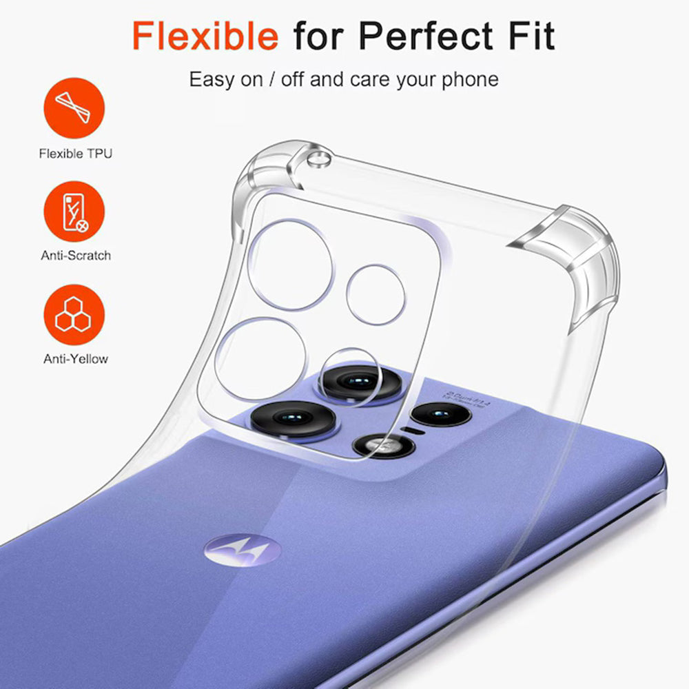 Capa para Motorola Moto G15 / G15 Power, Techsuit, Transparente Antichoque, Transparente