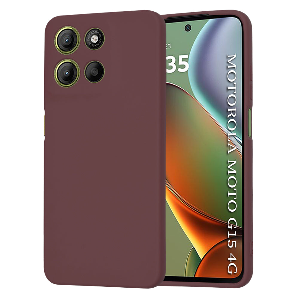 Capa para Motorola Moto G15 / G15 Power, Techsuit, SoftFlex, Vinho
