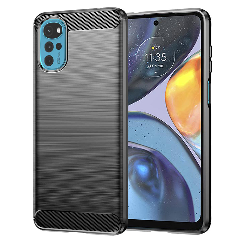 Capa para Motorola Moto G22, Techsuit, Carbono, Preta