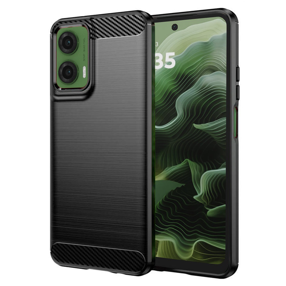 Capa para Motorola Moto G35, Techsuit, Carbono, Preta