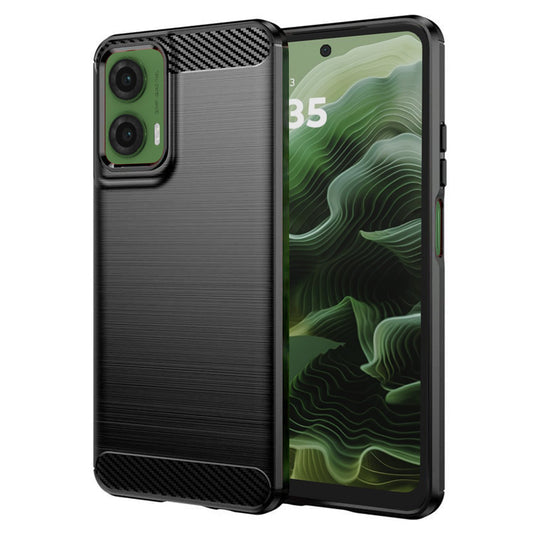 Capa para Motorola Moto G35, Techsuit, Carbono, Preta