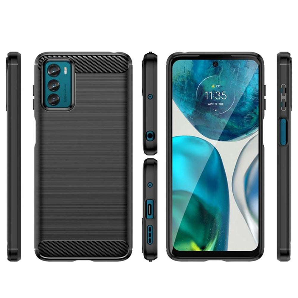Capa para Motorola Moto G42, Techsuit, Carbono, Preta